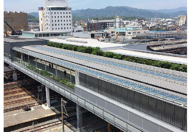 写真5-28 新山口駅の連絡通路遠景