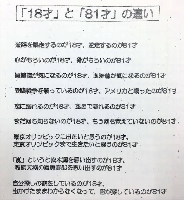 写真7-49  「１８才」と「８１才」の違い