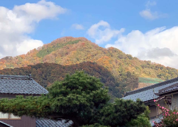 写真１４　昼の食事をした「上坂」の前の景色